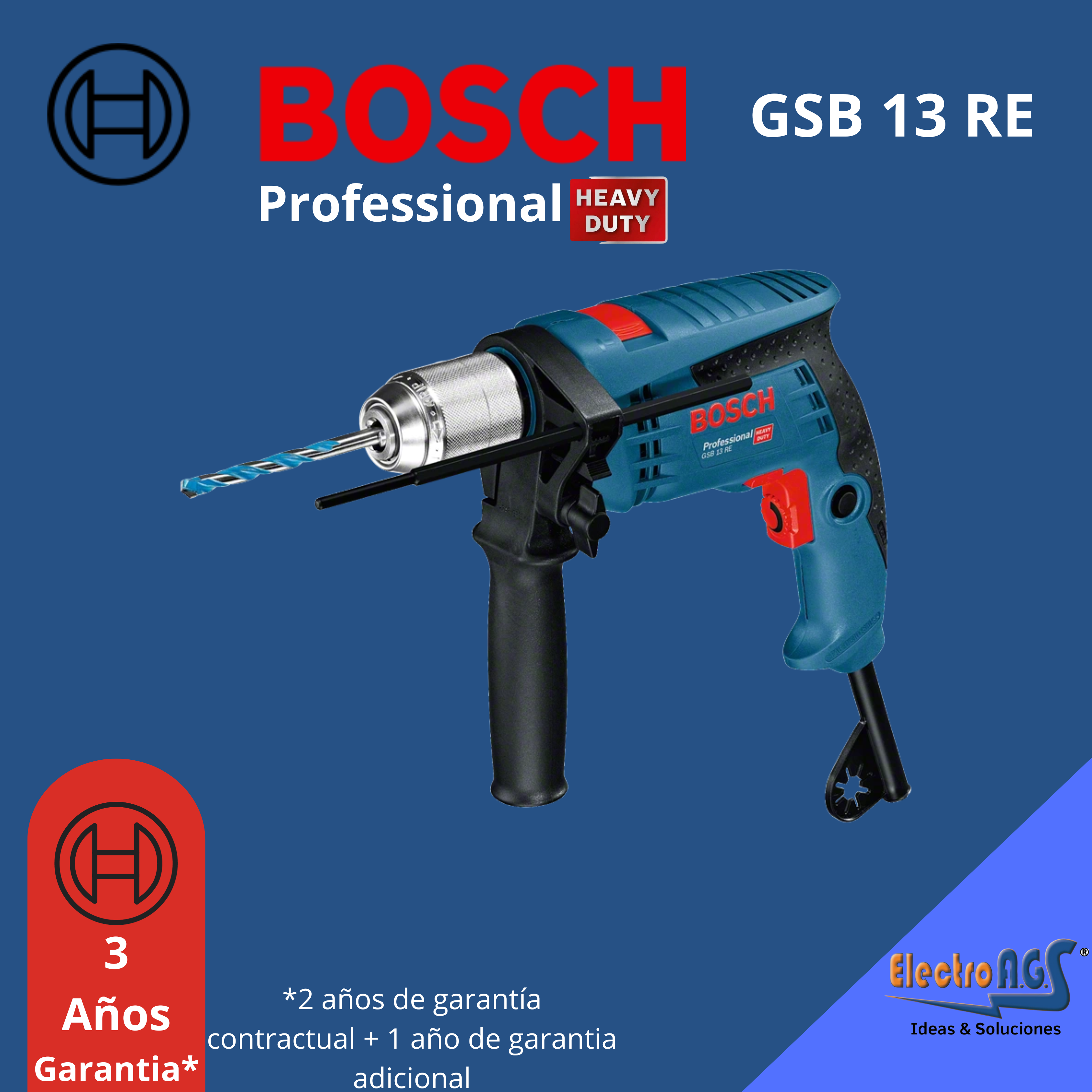 TALADRO PROFESIONAL 13MM 750W BOSCH