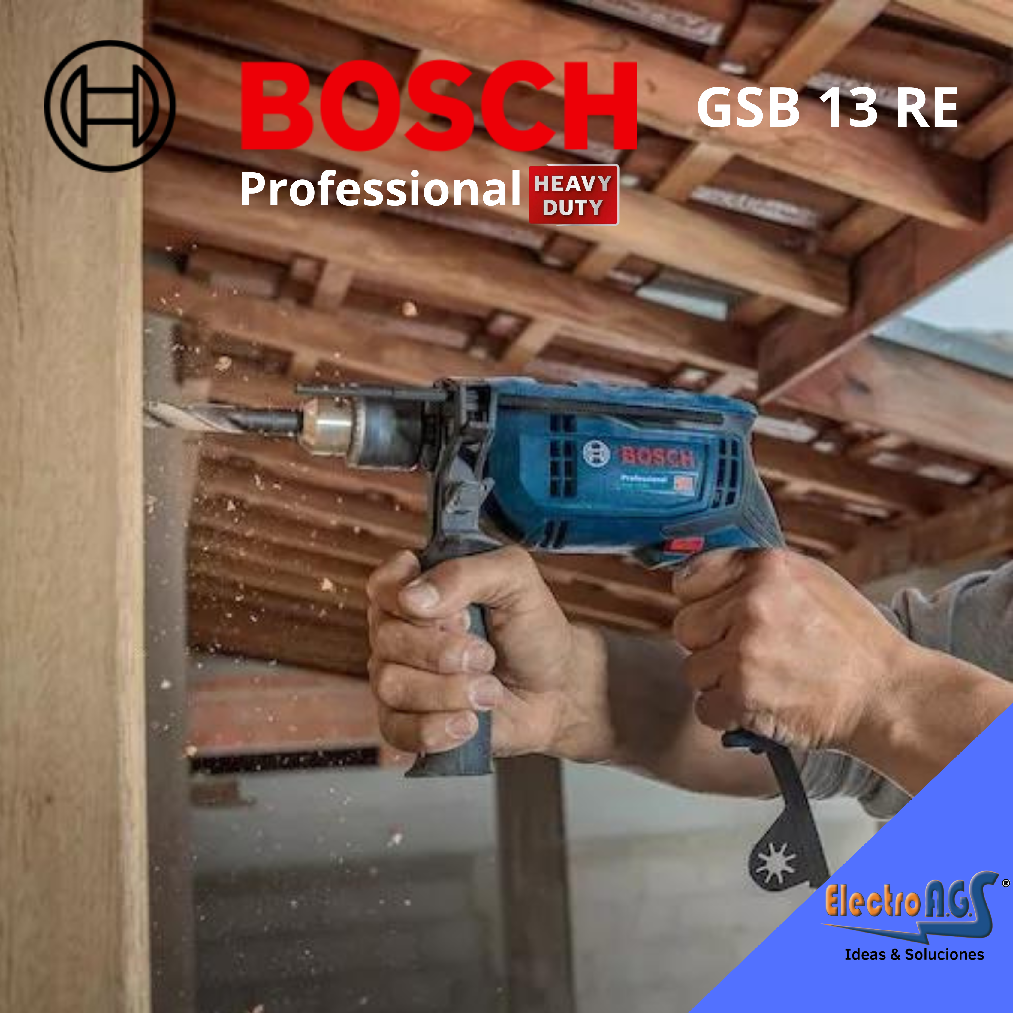 TALADRO PROFESIONAL 13MM 750W BOSCH - Imagen 2